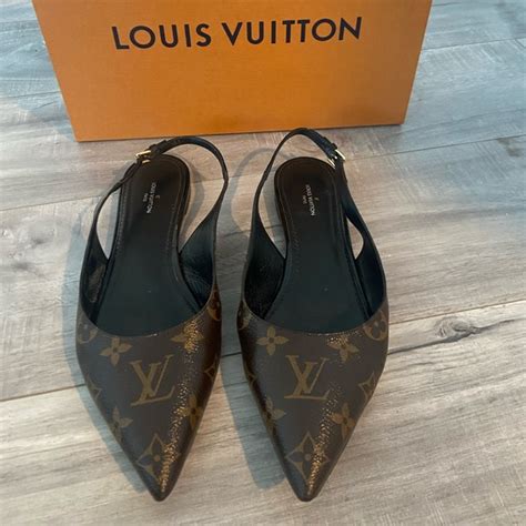 louis vuitton slingback gold heel ebay|louis vuitton sling backpack.